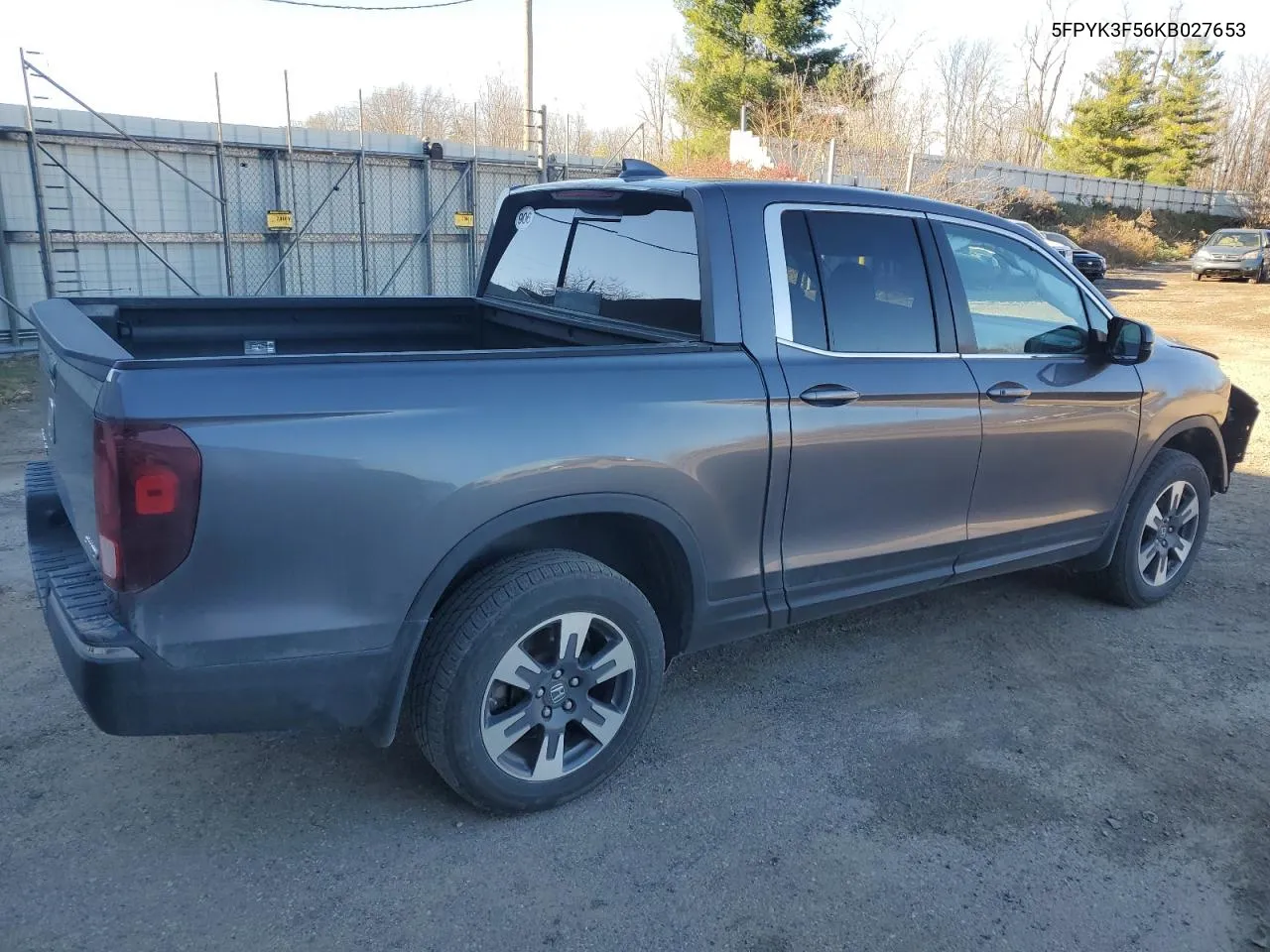 2019 Honda Ridgeline Rtl VIN: 5FPYK3F56KB027653 Lot: 78265534