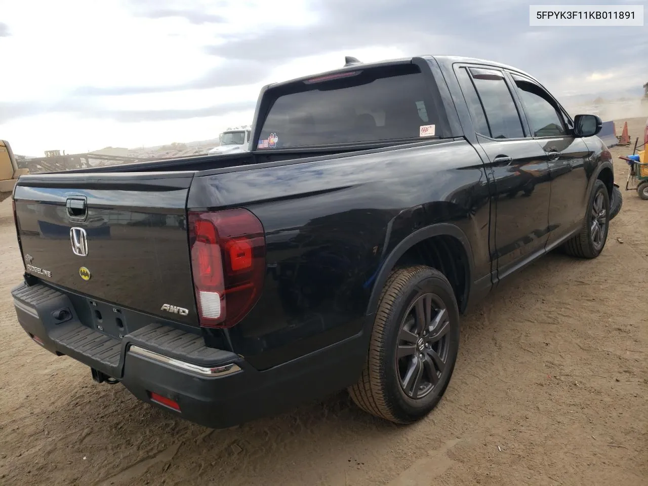 2019 Honda Ridgeline Sport VIN: 5FPYK3F11KB011891 Lot: 78348174