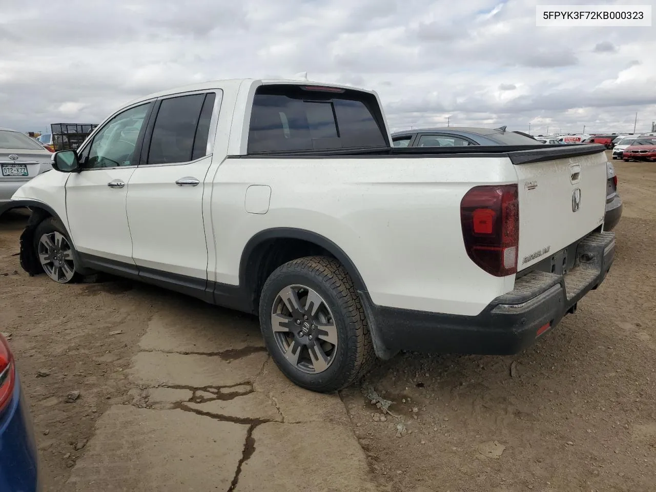 2019 Honda Ridgeline Rtl VIN: 5FPYK3F72KB000323 Lot: 78454164