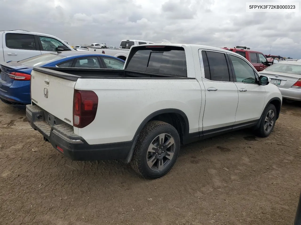 2019 Honda Ridgeline Rtl VIN: 5FPYK3F72KB000323 Lot: 78454164