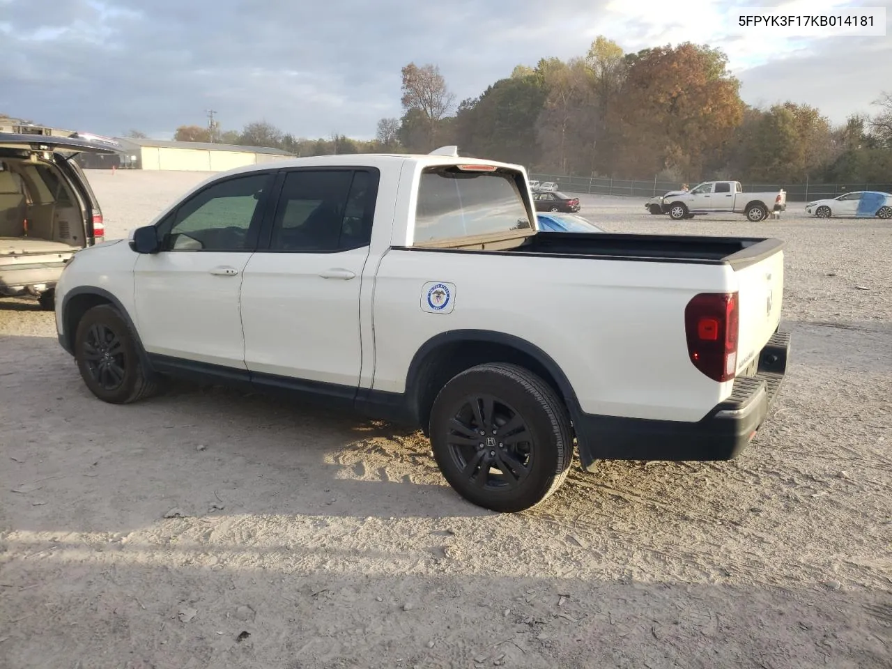 2019 Honda Ridgeline Sport VIN: 5FPYK3F17KB014181 Lot: 78719084