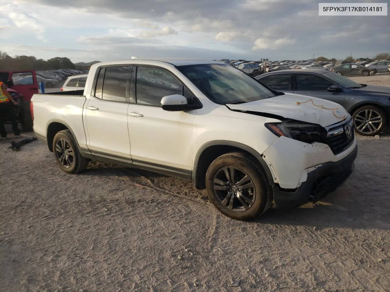 2019 Honda Ridgeline Sport VIN: 5FPYK3F17KB014181 Lot: 78719084