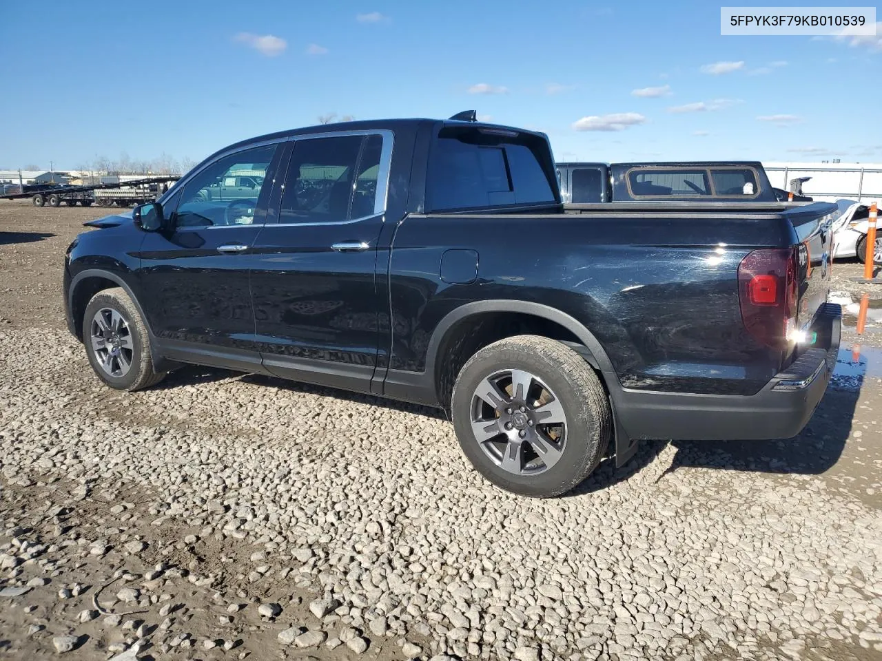 2019 Honda Ridgeline Rtl VIN: 5FPYK3F79KB010539 Lot: 78885004