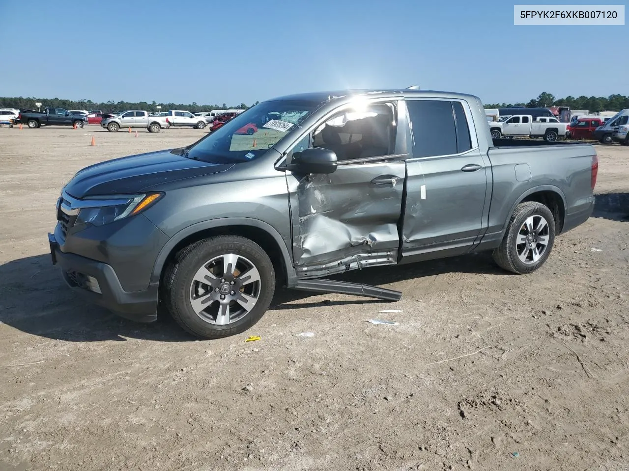 2019 Honda Ridgeline Rtl VIN: 5FPYK2F6XKB007120 Lot: 78928264