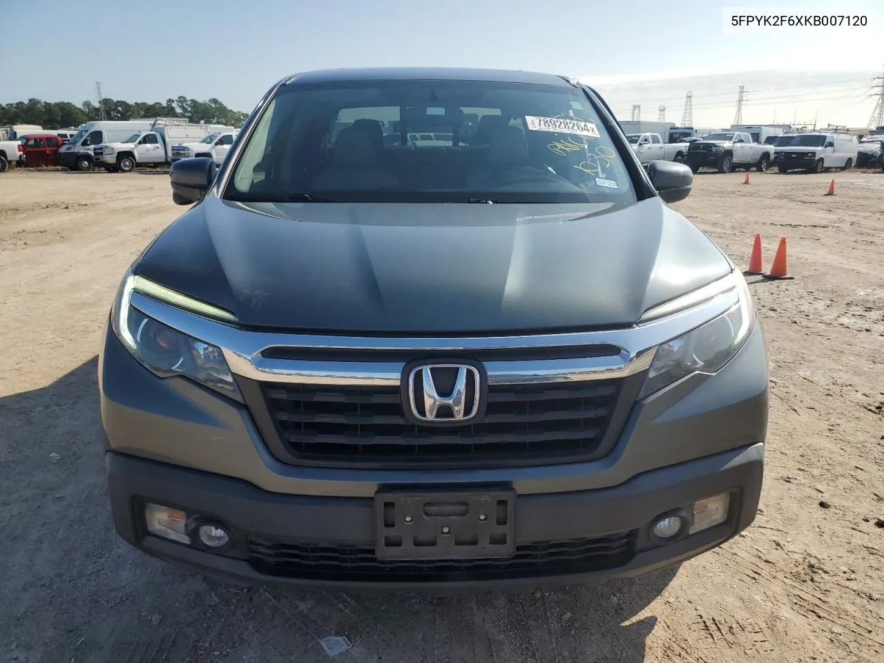 2019 Honda Ridgeline Rtl VIN: 5FPYK2F6XKB007120 Lot: 78928264