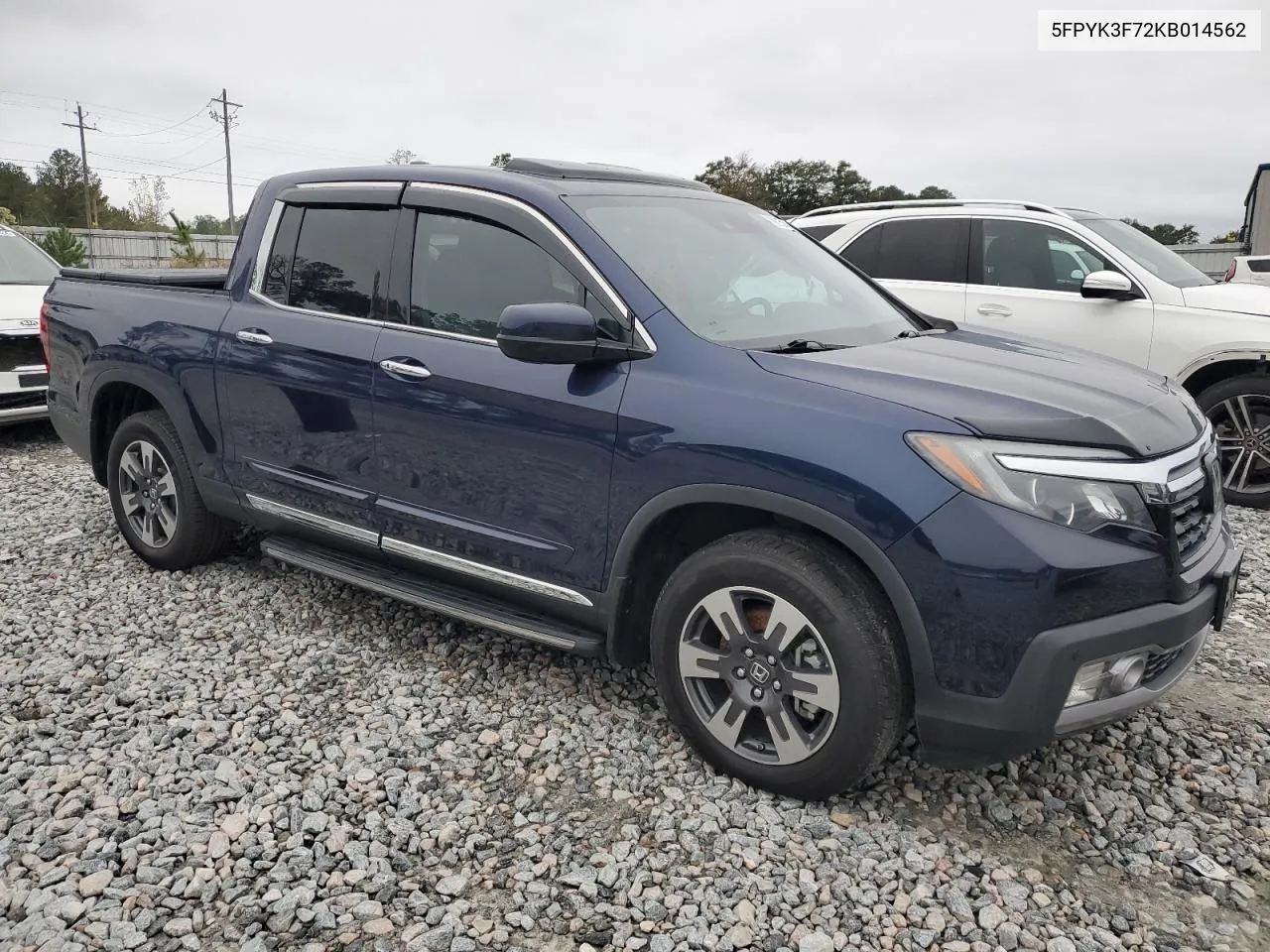 2019 Honda Ridgeline Rtl VIN: 5FPYK3F72KB014562 Lot: 79615654