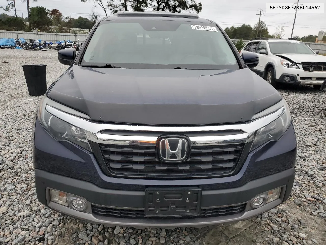 2019 Honda Ridgeline Rtl VIN: 5FPYK3F72KB014562 Lot: 79615654