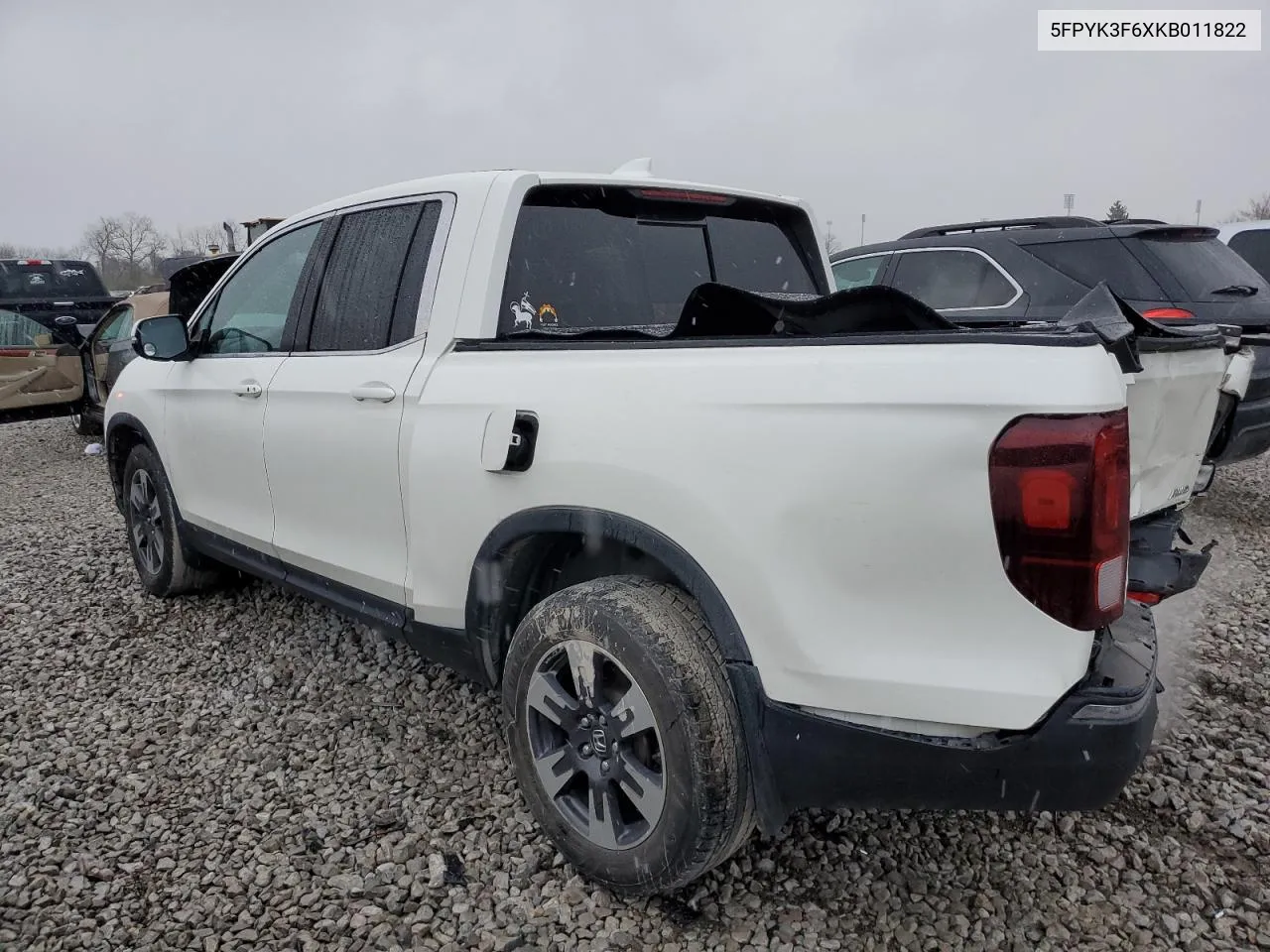 2019 Honda Ridgeline Rtl VIN: 5FPYK3F6XKB011822 Lot: 80565514