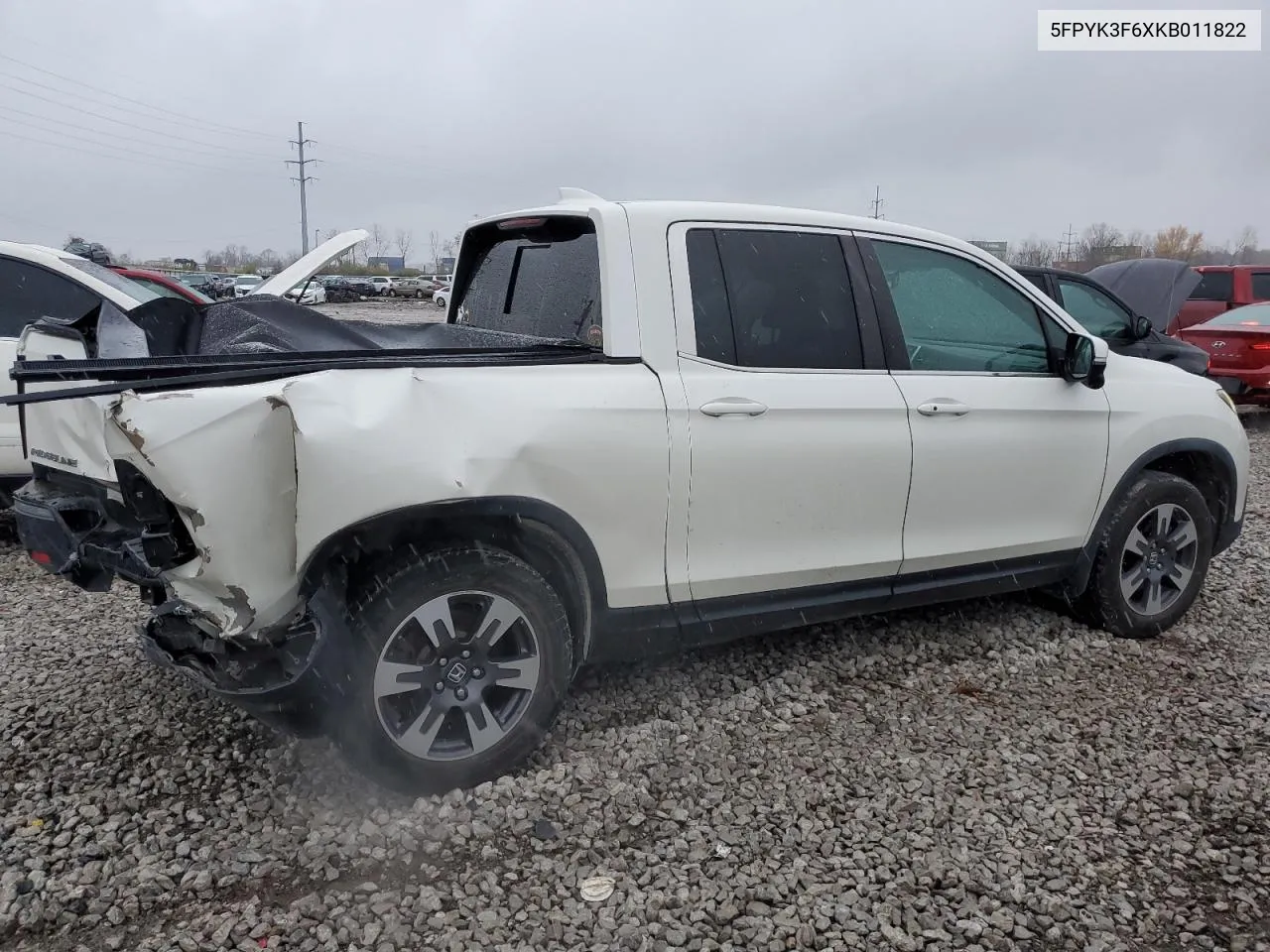 2019 Honda Ridgeline Rtl VIN: 5FPYK3F6XKB011822 Lot: 80565514