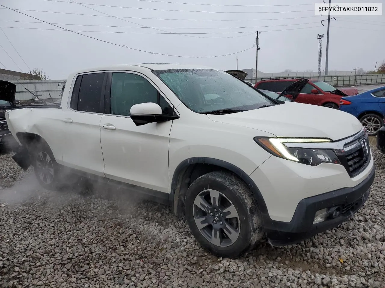 2019 Honda Ridgeline Rtl VIN: 5FPYK3F6XKB011822 Lot: 80565514