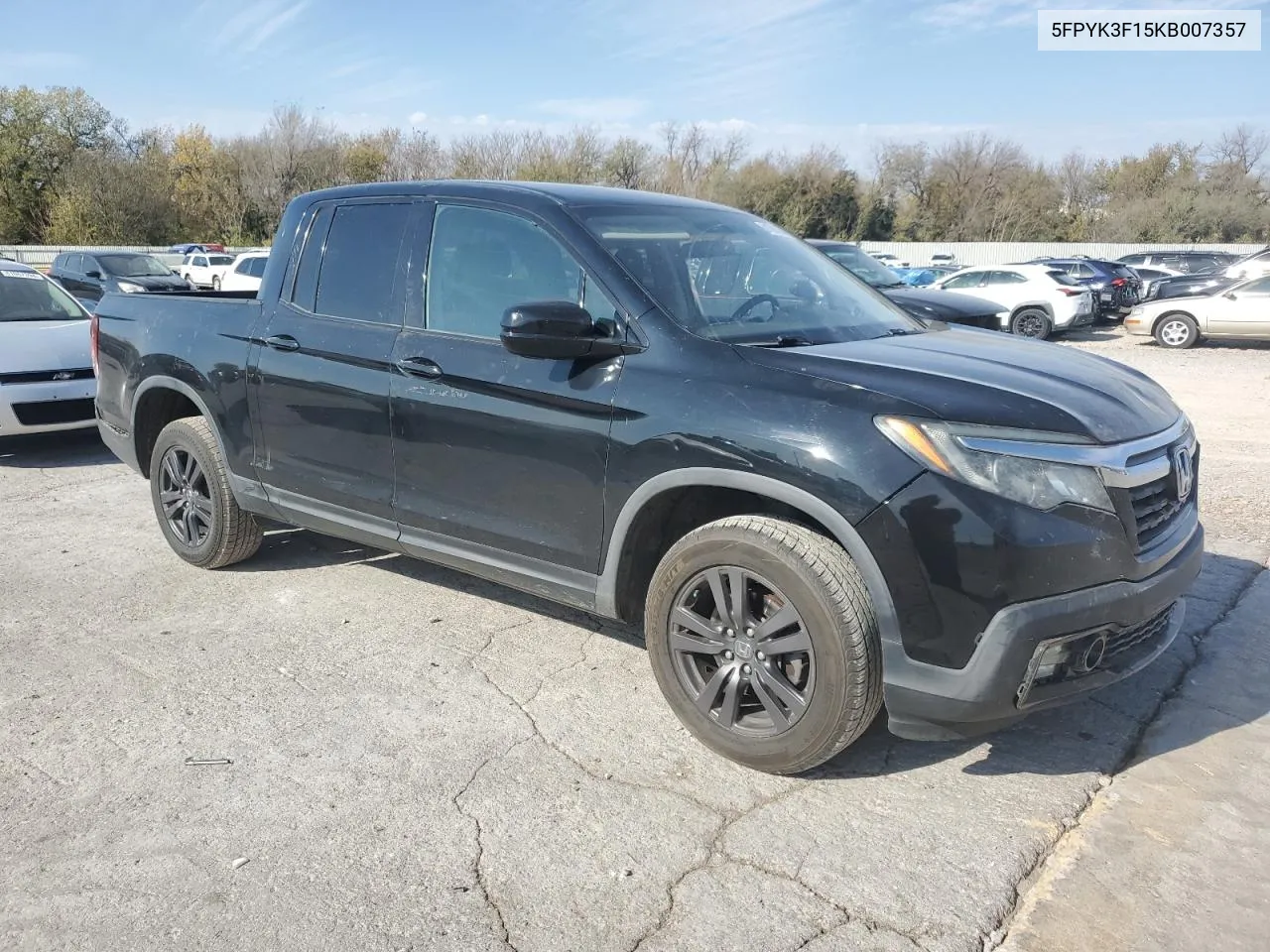 2019 Honda Ridgeline Sport VIN: 5FPYK3F15KB007357 Lot: 81091454