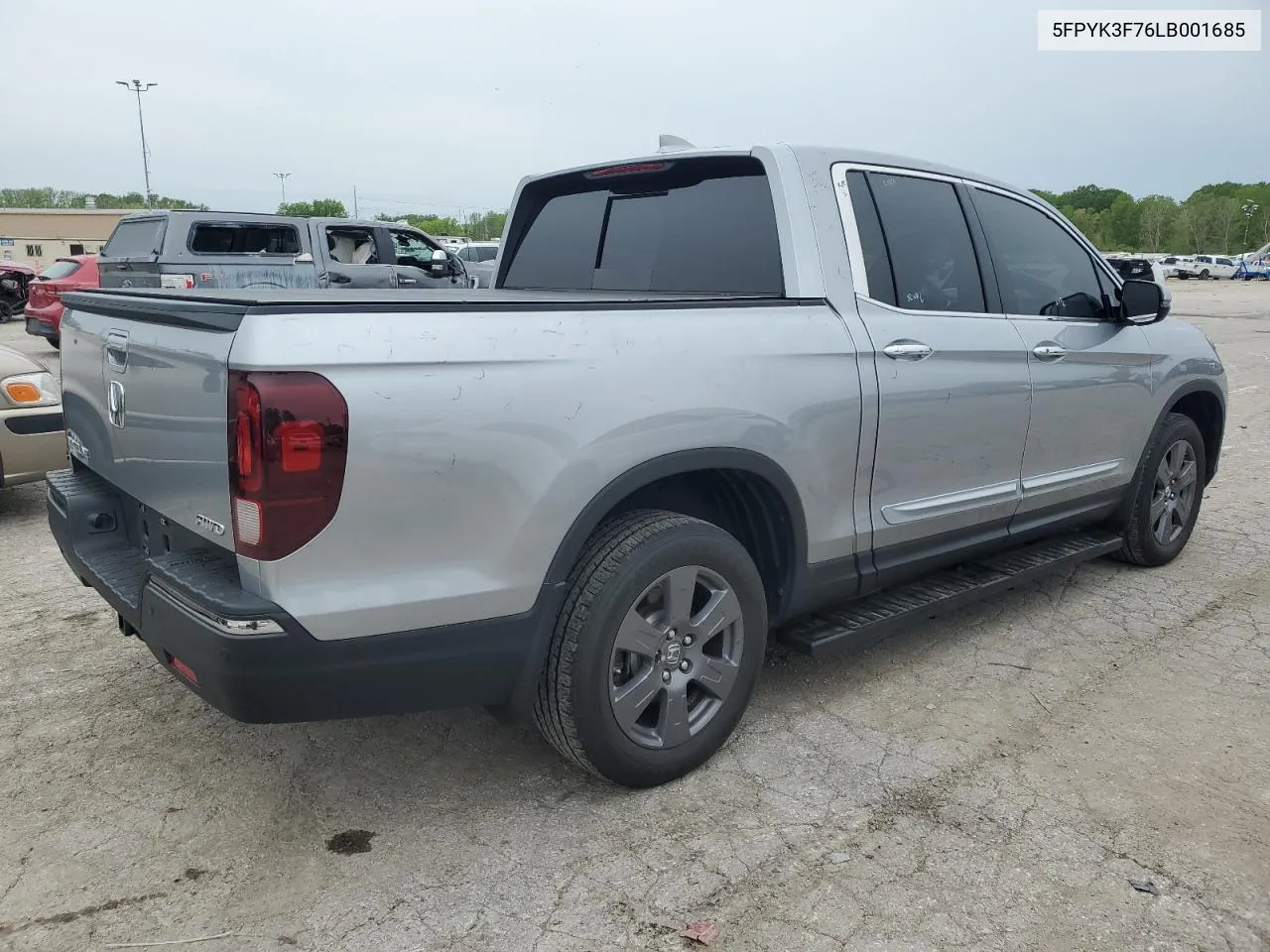 2020 Honda Ridgeline Rtl VIN: 5FPYK3F76LB001685 Lot: 52228654