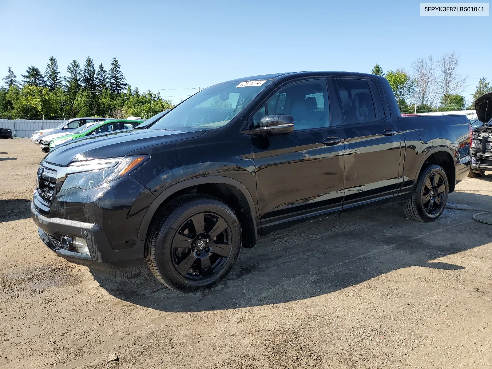 2020 Honda Ridgeline Black Edition VIN: 5FPYK3F87LB501041 Lot: 63821844