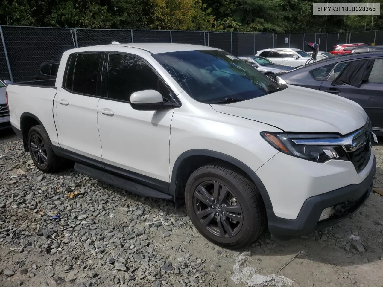 2020 Honda Ridgeline Sport VIN: 5FPYK3F18LB028365 Lot: 67950694