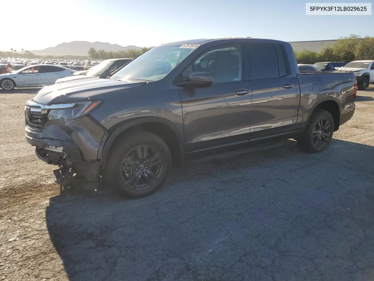 2020 Honda Ridgeline Sport VIN: 5FPYK3F12LB029625 Lot: 67973974