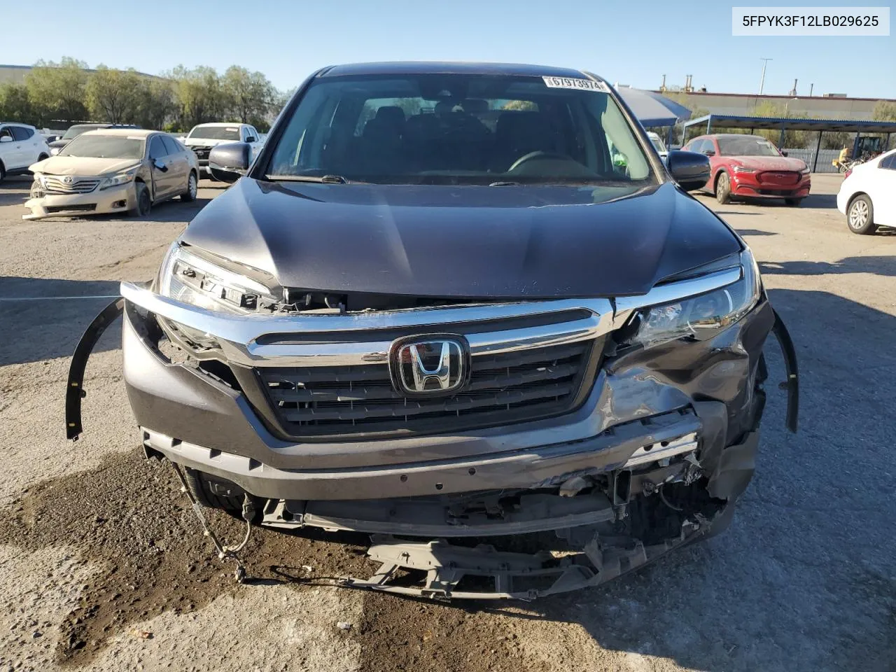 2020 Honda Ridgeline Sport VIN: 5FPYK3F12LB029625 Lot: 67973974