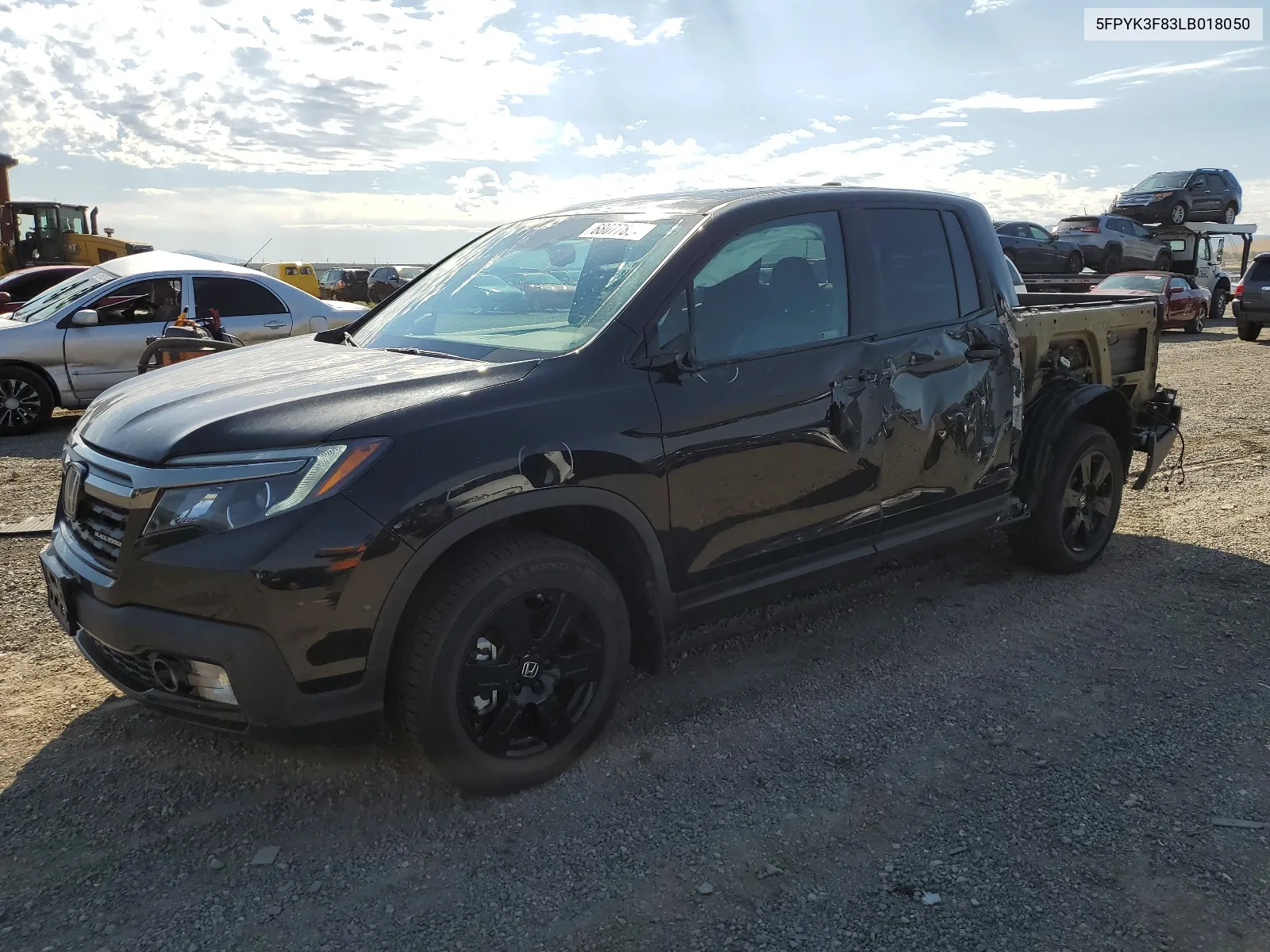 2020 Honda Ridgeline Black Edition VIN: 5FPYK3F83LB018050 Lot: 68077804