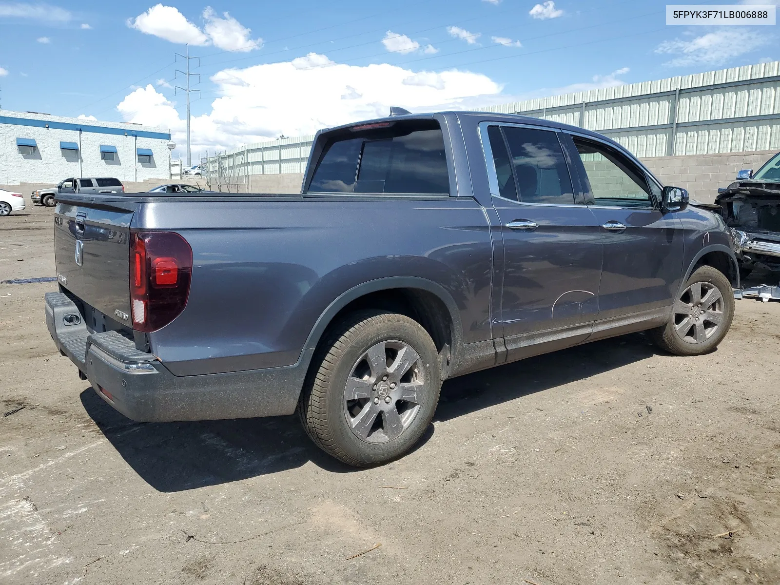 2020 Honda Ridgeline Rtl VIN: 5FPYK3F71LB006888 Lot: 68682264