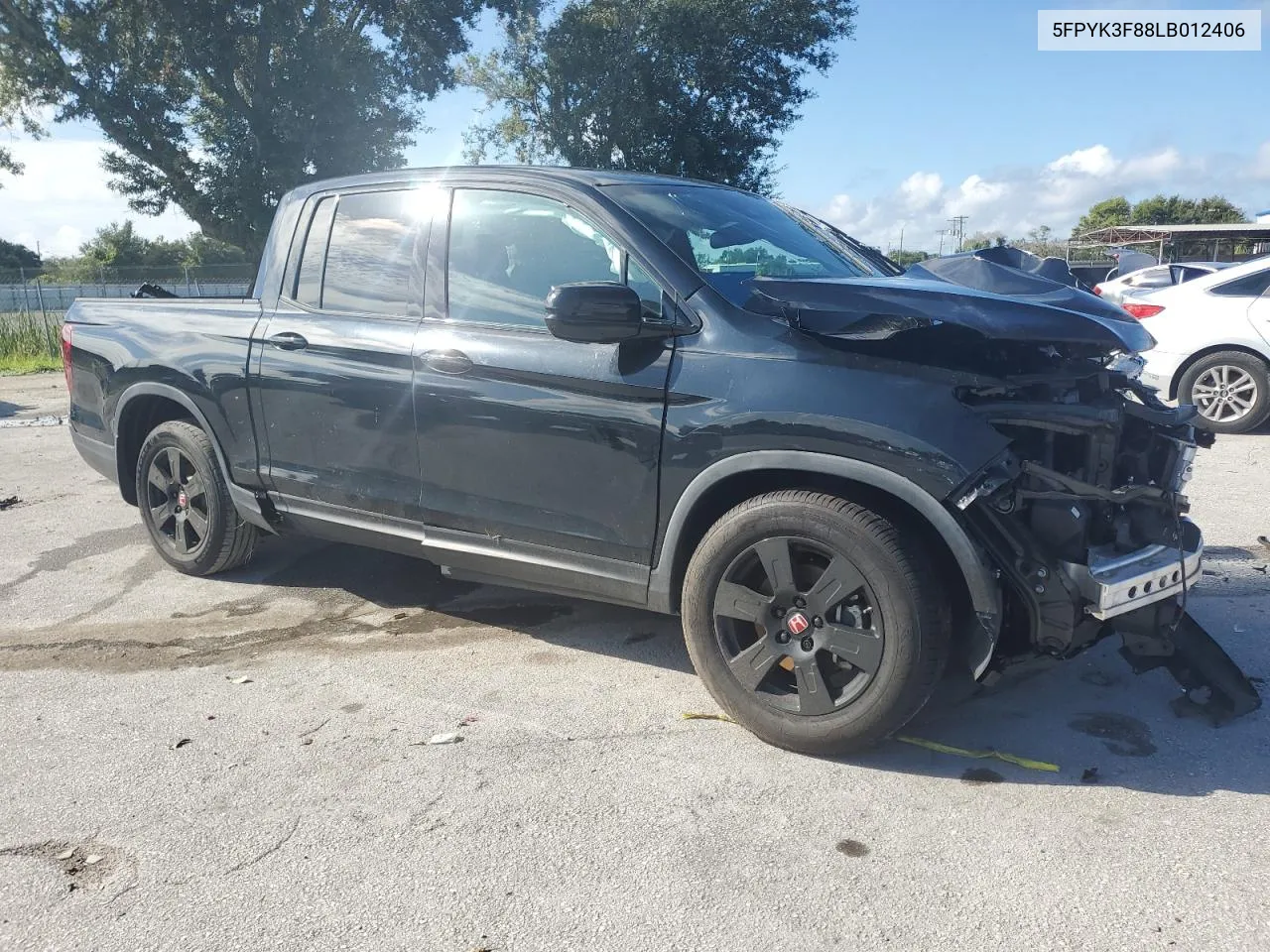 2020 Honda Ridgeline Black Edition VIN: 5FPYK3F88LB012406 Lot: 69424174