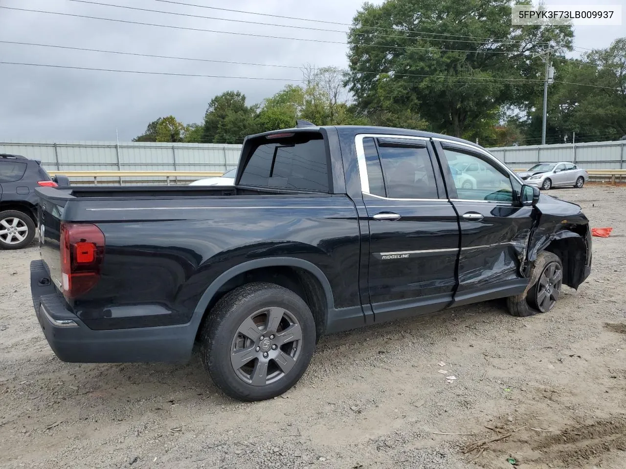 2020 Honda Ridgeline Rtl VIN: 5FPYK3F73LB009937 Lot: 70411564