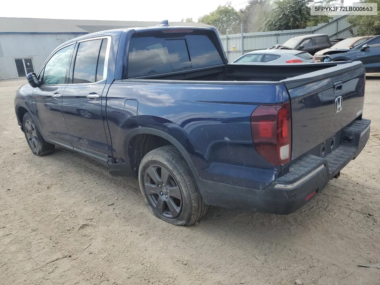 5FPYK3F72LB000663 2020 Honda Ridgeline Rtl