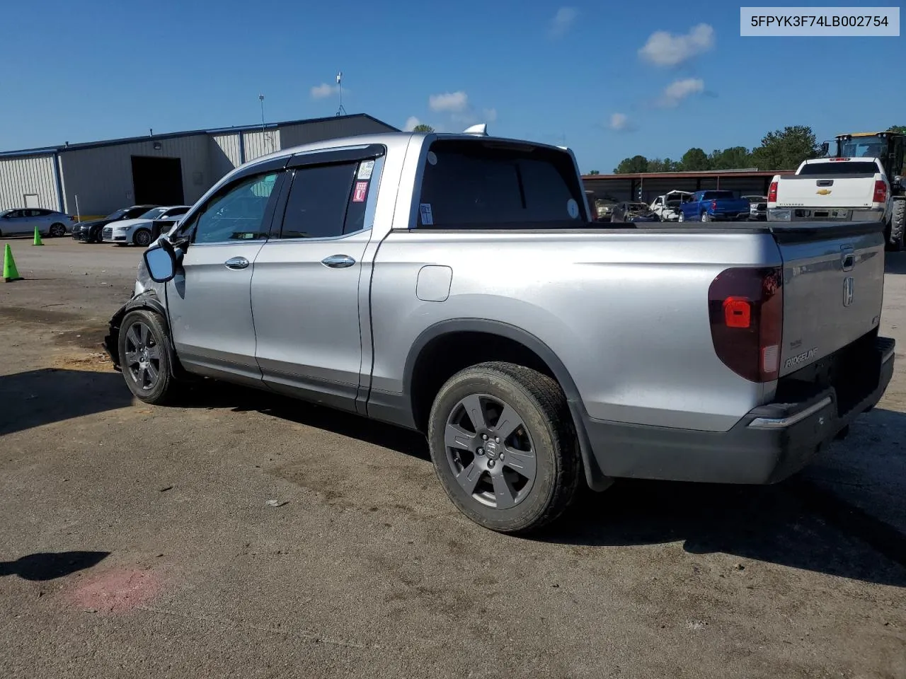 2020 Honda Ridgeline Rtl VIN: 5FPYK3F74LB002754 Lot: 71914084