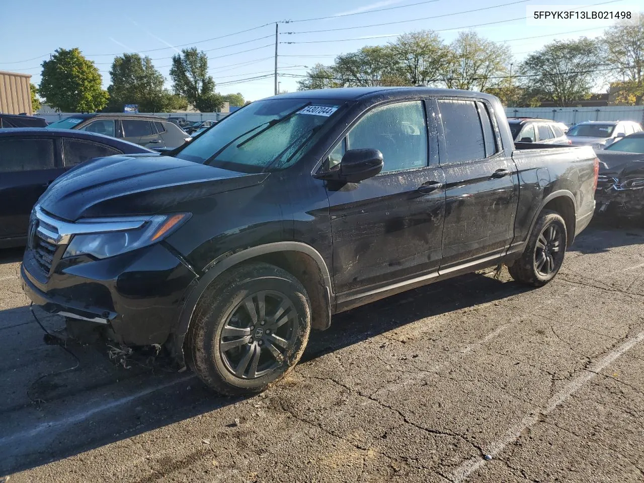 2020 Honda Ridgeline Sport VIN: 5FPYK3F13LB021498 Lot: 74307044