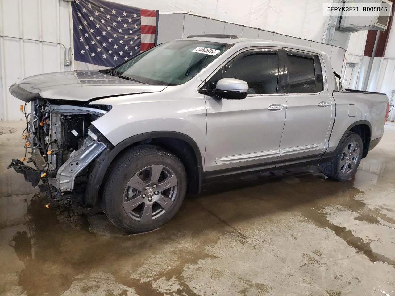 2020 Honda Ridgeline Rtl VIN: 5FPYK3F71LB005045 Lot: 74465614