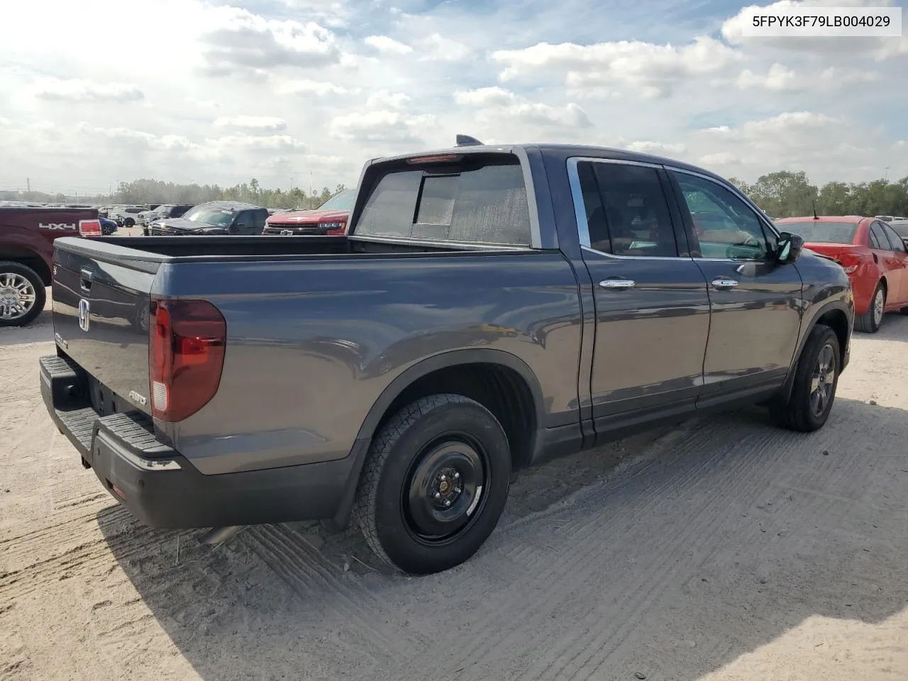 2020 Honda Ridgeline Rtl VIN: 5FPYK3F79LB004029 Lot: 75478534