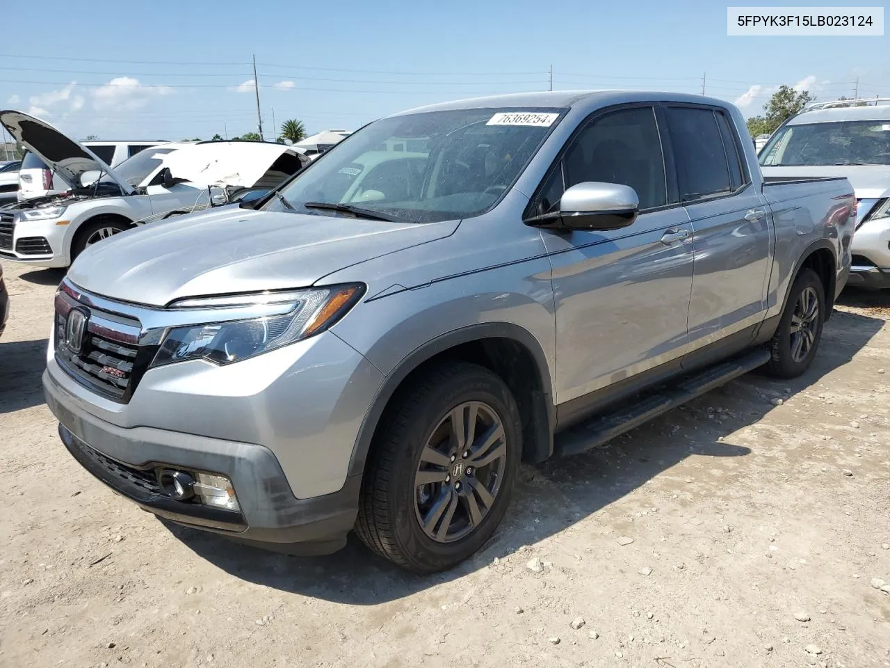 2020 Honda Ridgeline Sport VIN: 5FPYK3F15LB023124 Lot: 76369254