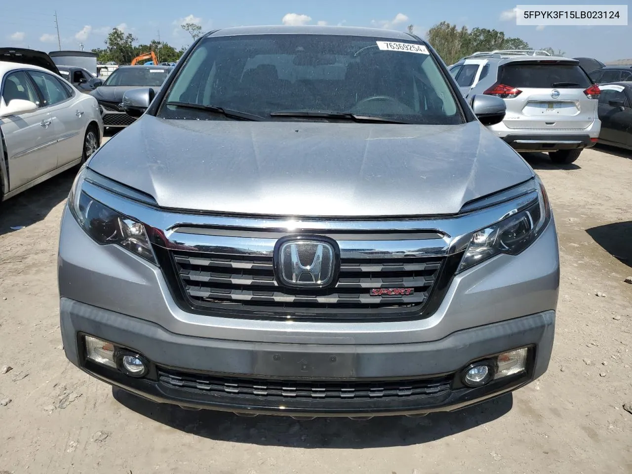 2020 Honda Ridgeline Sport VIN: 5FPYK3F15LB023124 Lot: 76369254