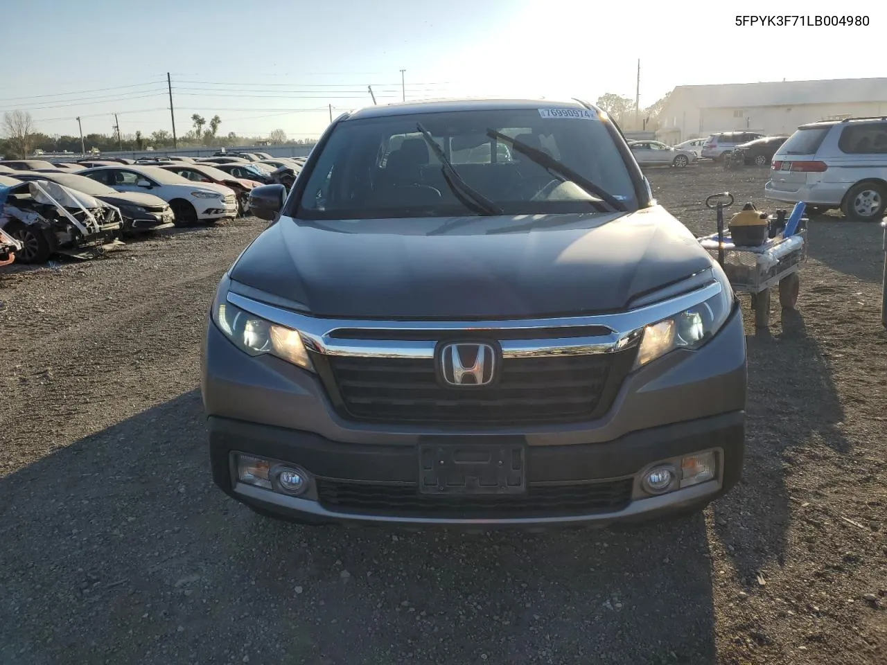 2020 Honda Ridgeline Rtl VIN: 5FPYK3F71LB004980 Lot: 76990974