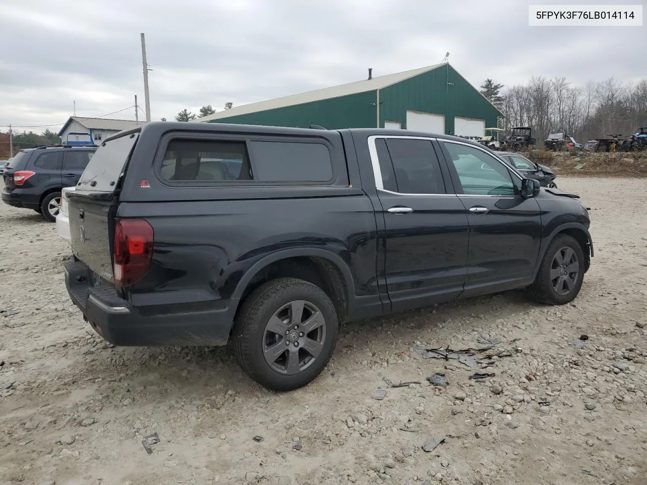 2020 Honda Ridgeline Rtl VIN: 5FPYK3F76LB014114 Lot: 77965644