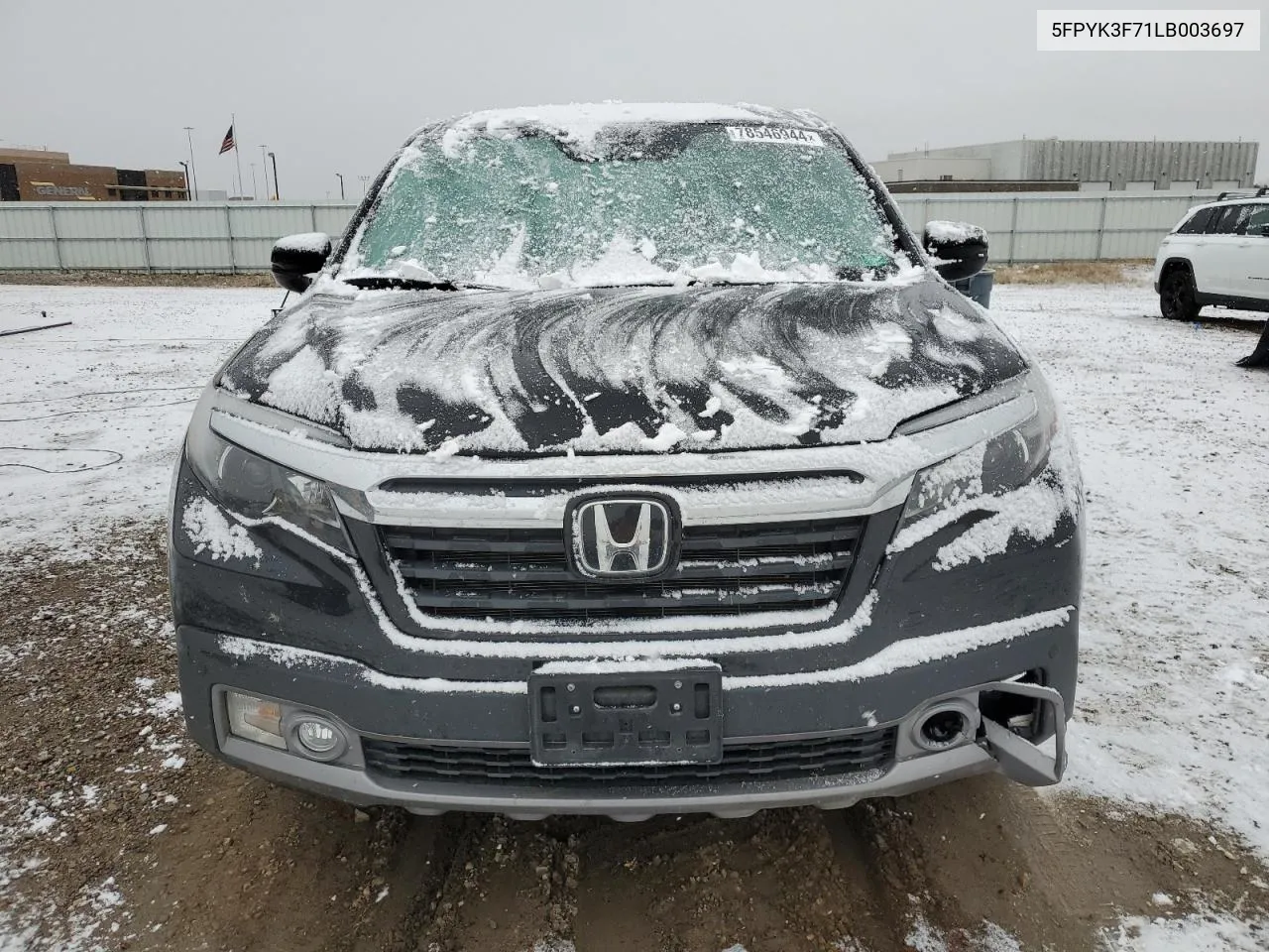 2020 Honda Ridgeline Rtl VIN: 5FPYK3F71LB003697 Lot: 78546944