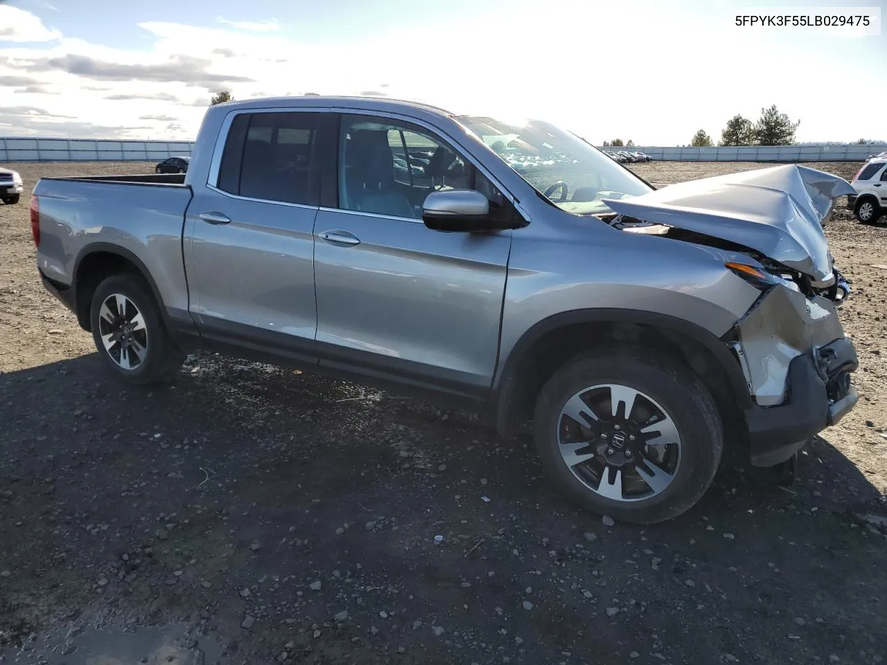 2020 Honda Ridgeline Rtl VIN: 5FPYK3F55LB029475 Lot: 79359984