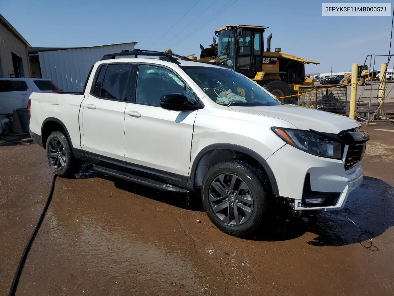 2021 Honda Ridgeline Sport VIN: 5FPYK3F11MB000571 Lot: 56270463