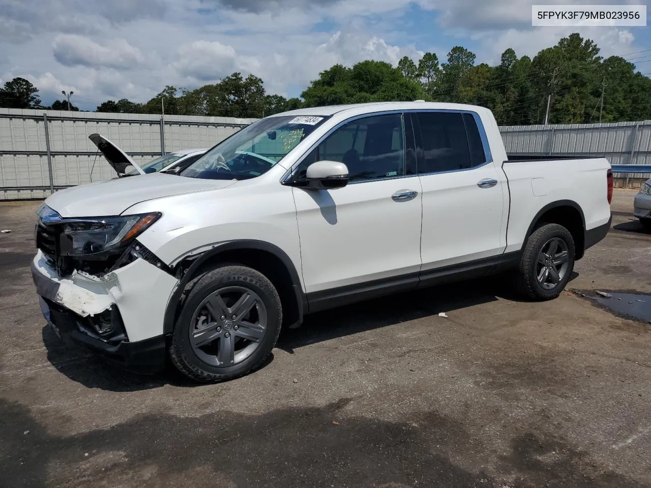 2021 Honda Ridgeline Rtl VIN: 5FPYK3F79MB023956 Lot: 60774834