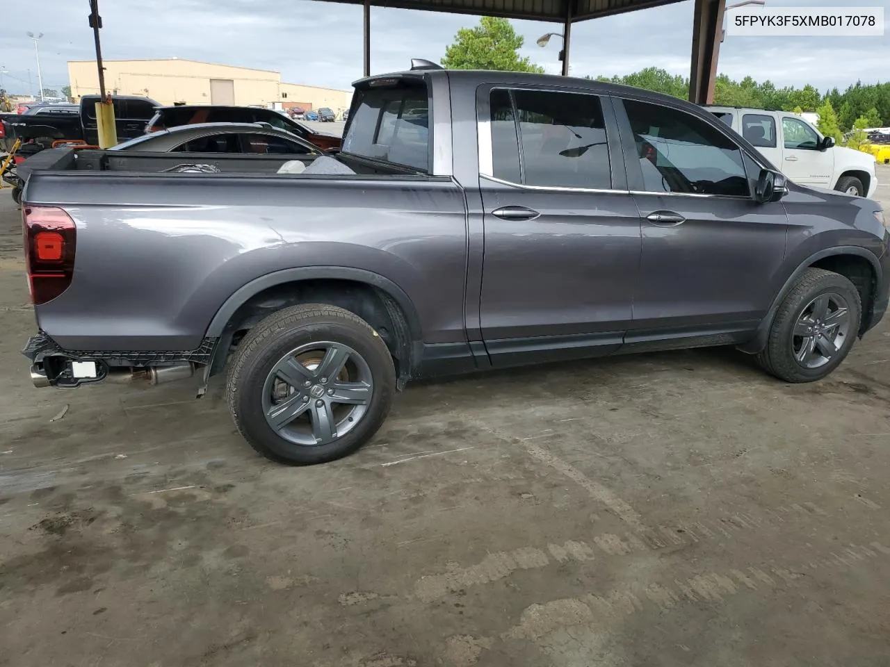 2021 Honda Ridgeline Rtl VIN: 5FPYK3F5XMB017078 Lot: 69800064