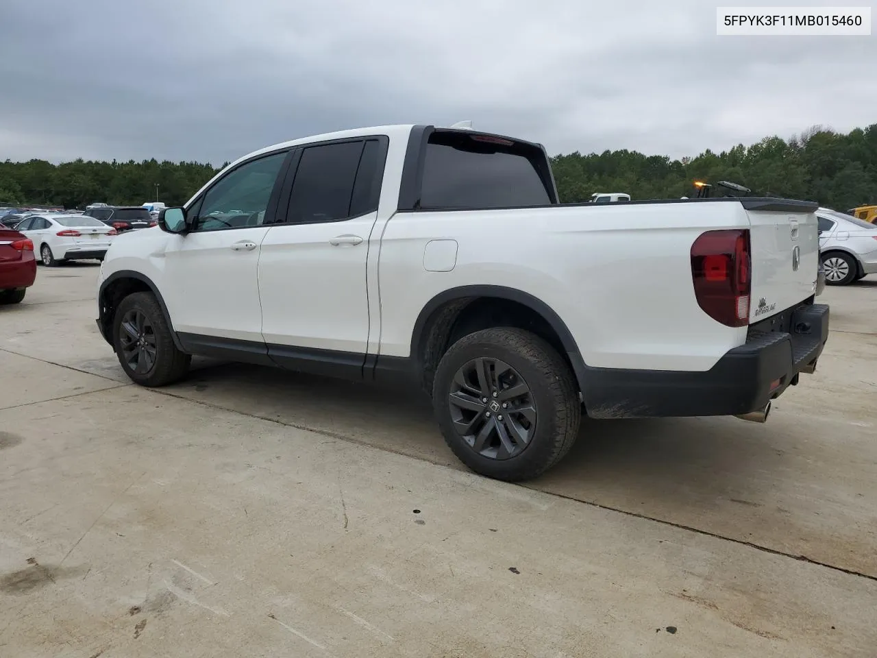 2021 Honda Ridgeline Sport VIN: 5FPYK3F11MB015460 Lot: 70858734