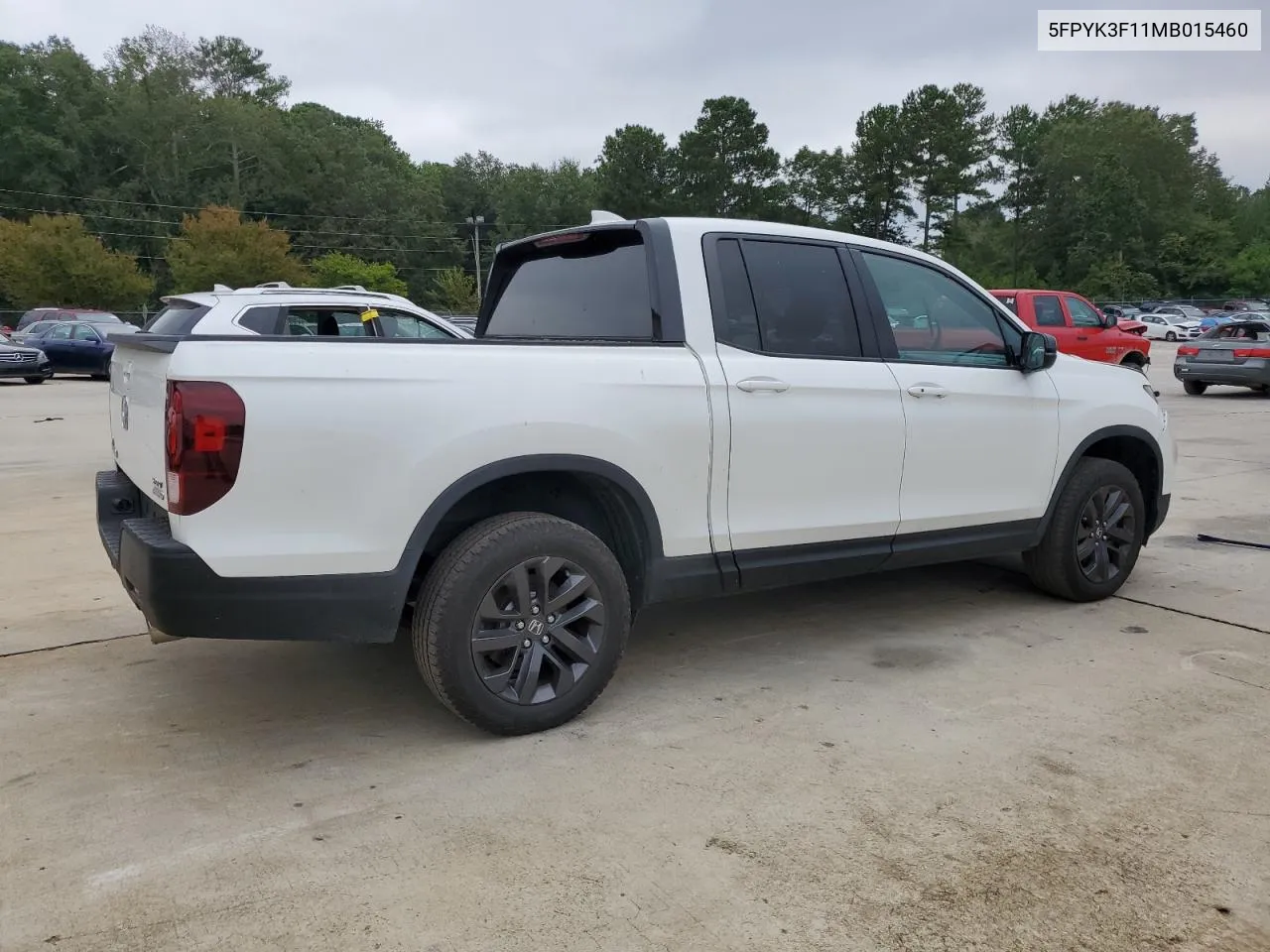 2021 Honda Ridgeline Sport VIN: 5FPYK3F11MB015460 Lot: 70858734