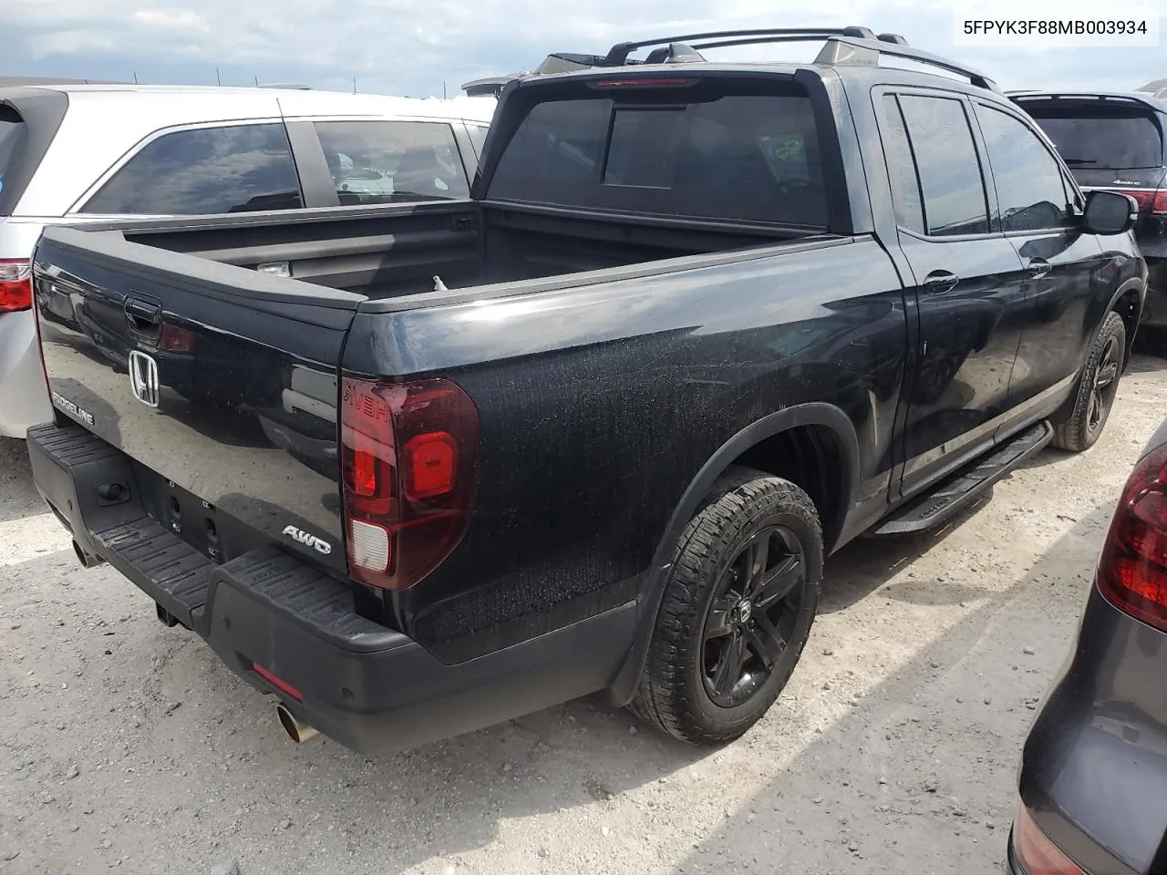 2021 Honda Ridgeline Black Edition VIN: 5FPYK3F88MB003934 Lot: 74580844