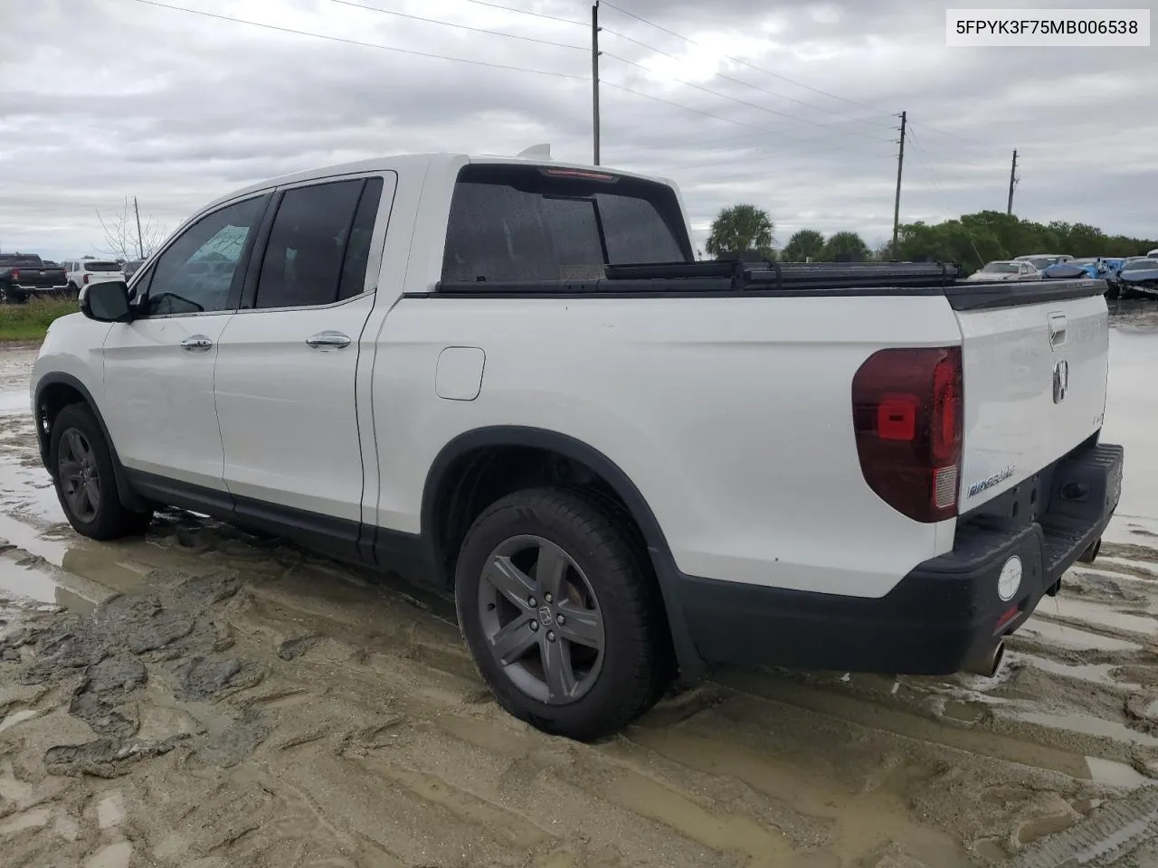 2021 Honda Ridgeline Rtl VIN: 5FPYK3F75MB006538 Lot: 74886324