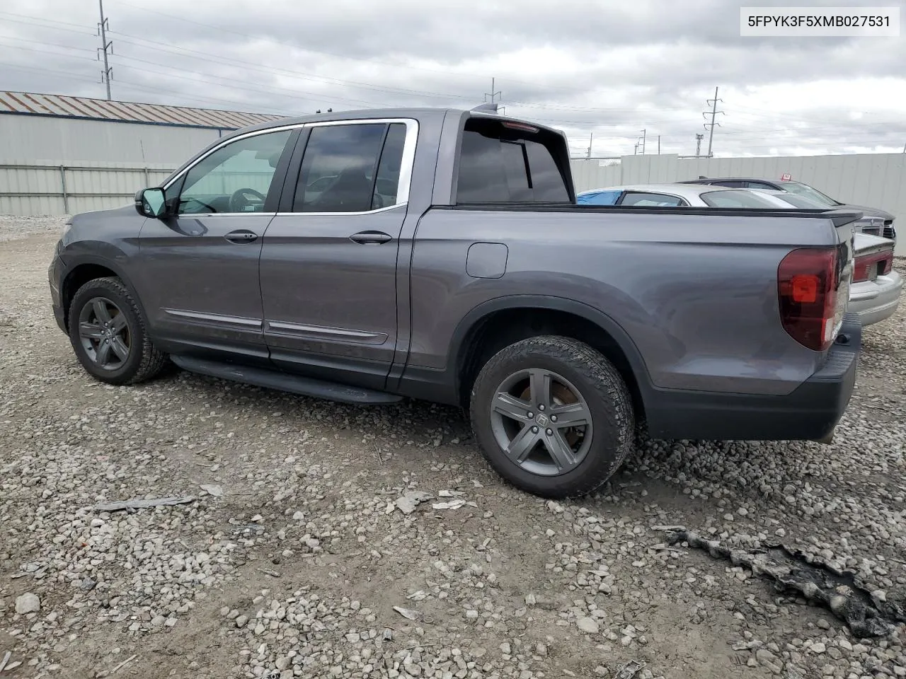 2021 Honda Ridgeline Rtl VIN: 5FPYK3F5XMB027531 Lot: 80272974