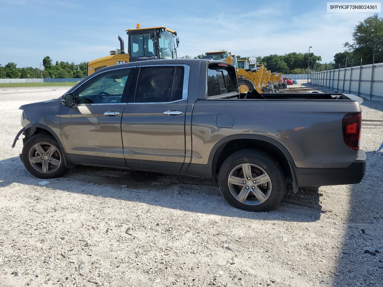 2022 Honda Ridgeline Rtl VIN: 5FPYK3F73NB024361 Lot: 62965904