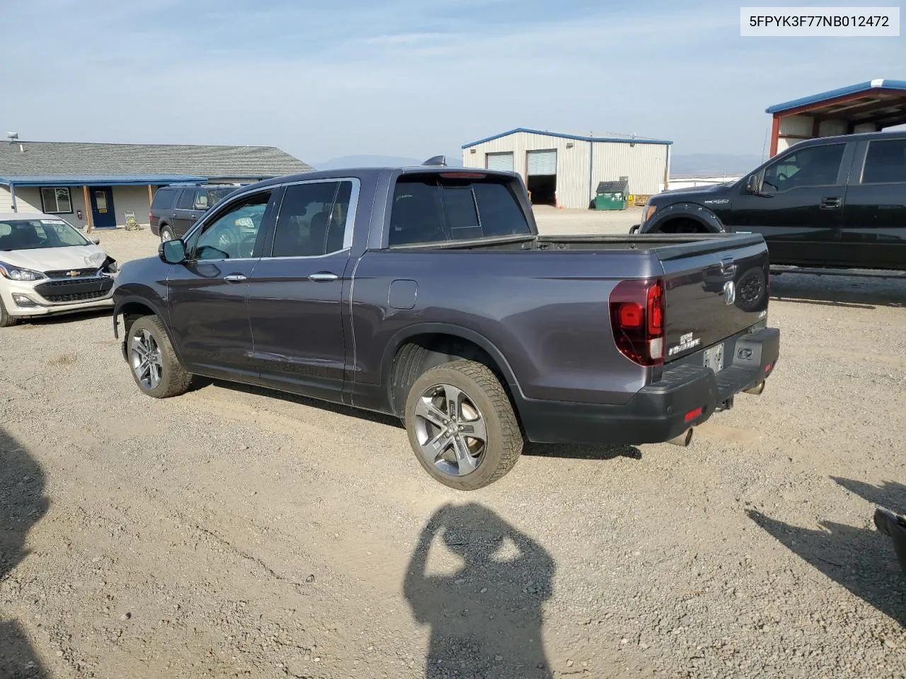 5FPYK3F77NB012472 2022 Honda Ridgeline Rtl