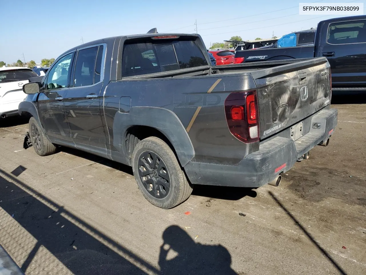 5FPYK3F79NB038099 2022 Honda Ridgeline Rtl