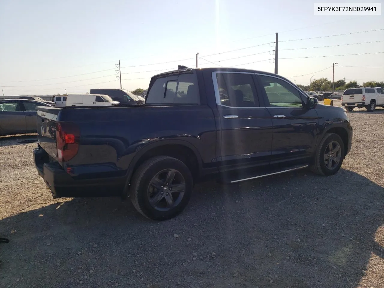 2022 Honda Ridgeline Rtl VIN: 5FPYK3F72NB029941 Lot: 75411594