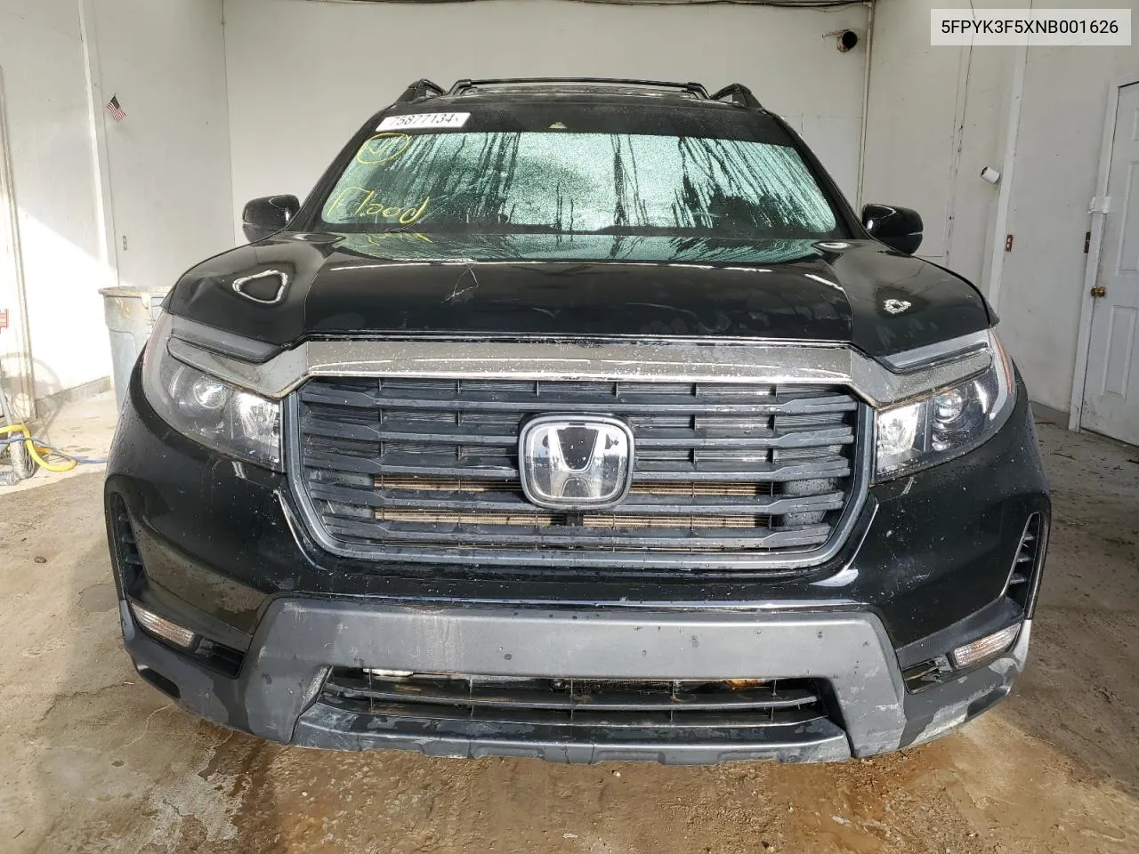 2022 Honda Ridgeline Rtl VIN: 5FPYK3F5XNB001626 Lot: 75877134