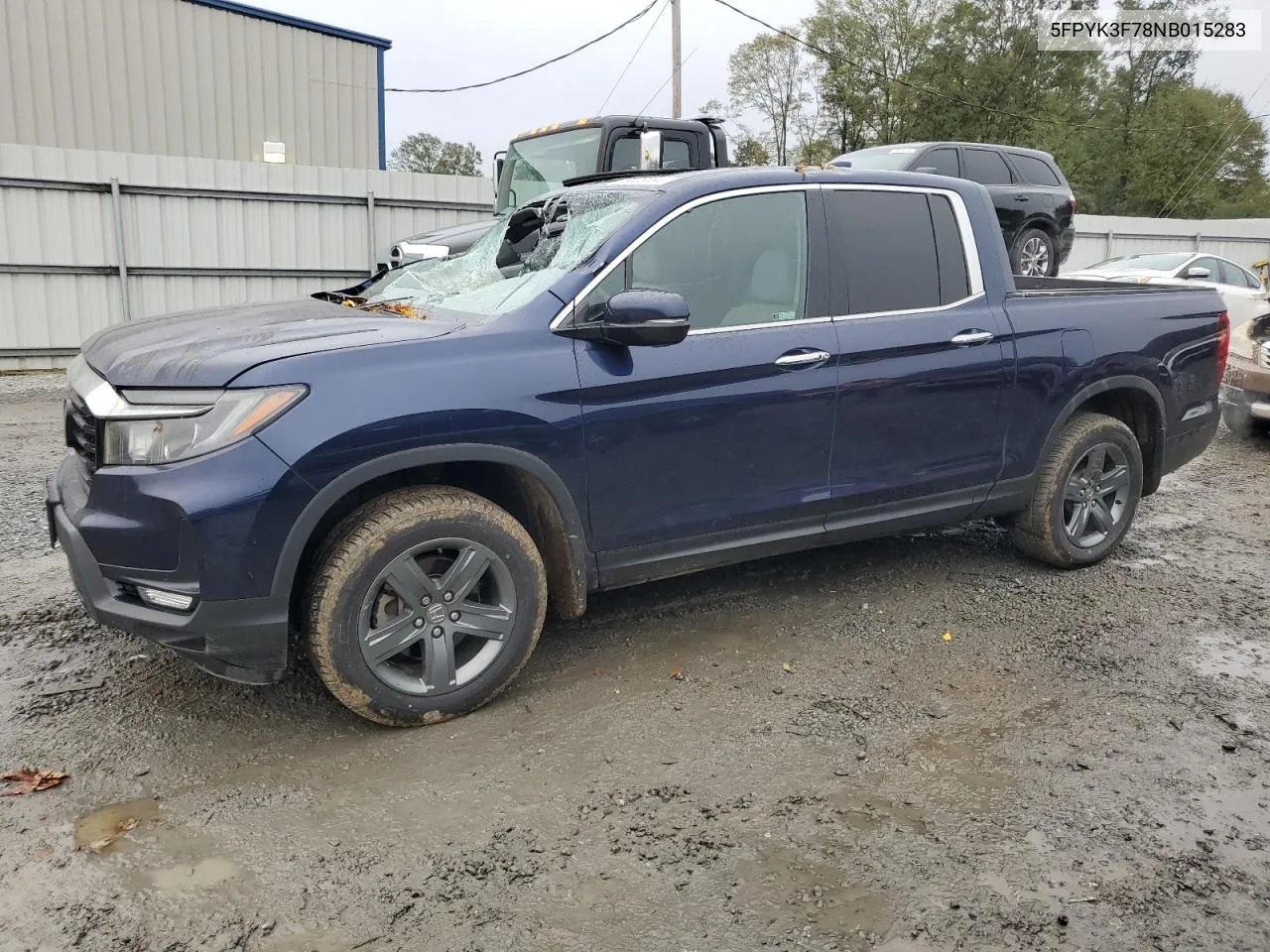 2022 Honda Ridgeline Rtl VIN: 5FPYK3F78NB015283 Lot: 78626594