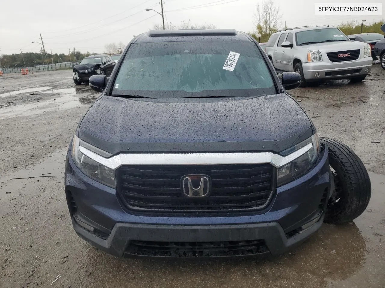 2022 Honda Ridgeline Rtl VIN: 5FPYK3F77NB024623 Lot: 79079914